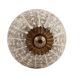 White Intricate Design Embossed Ceramic Crackle Knob